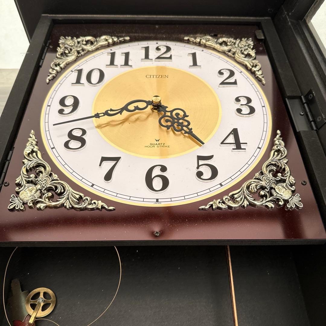 シチズン　振り子時計　掛時計　柱時計　クオーツ 振り子時計 4MJ743