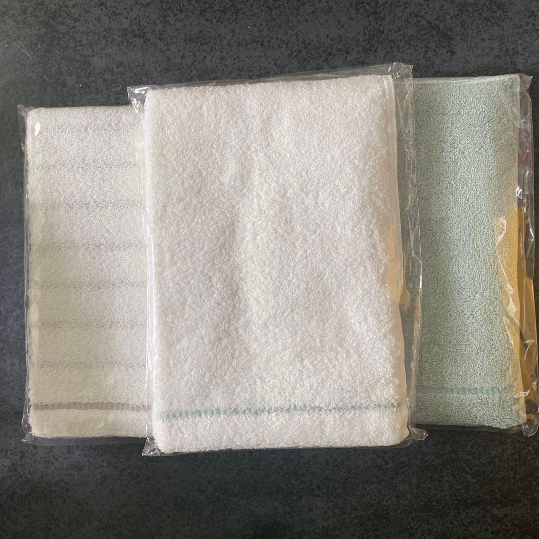 今治タオル HABA フェイスタオル ホワイト　長尺タオル20点