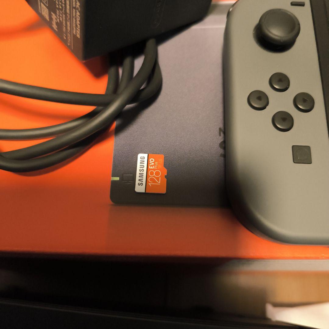 Nintendo Switch グレー 本体 付属品 microSDカード付き