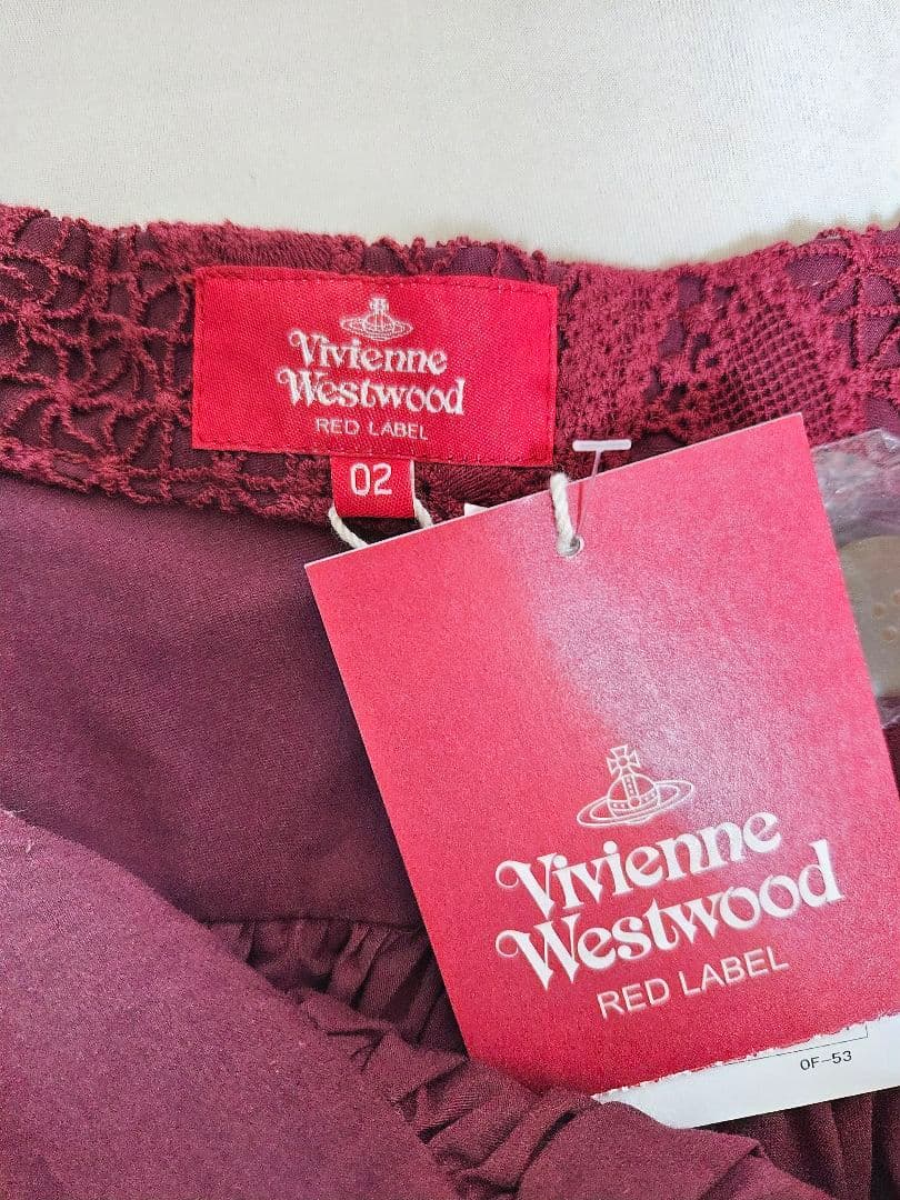 【新品未使用】Vivienne Westwood コットンレースフレアスカート