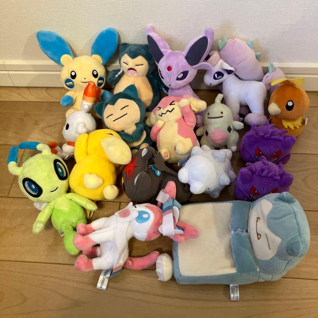 ポケモン　ぬいぐるみ　まとめ売り　エーフィ　カビゴン　ゲンガー　他14点