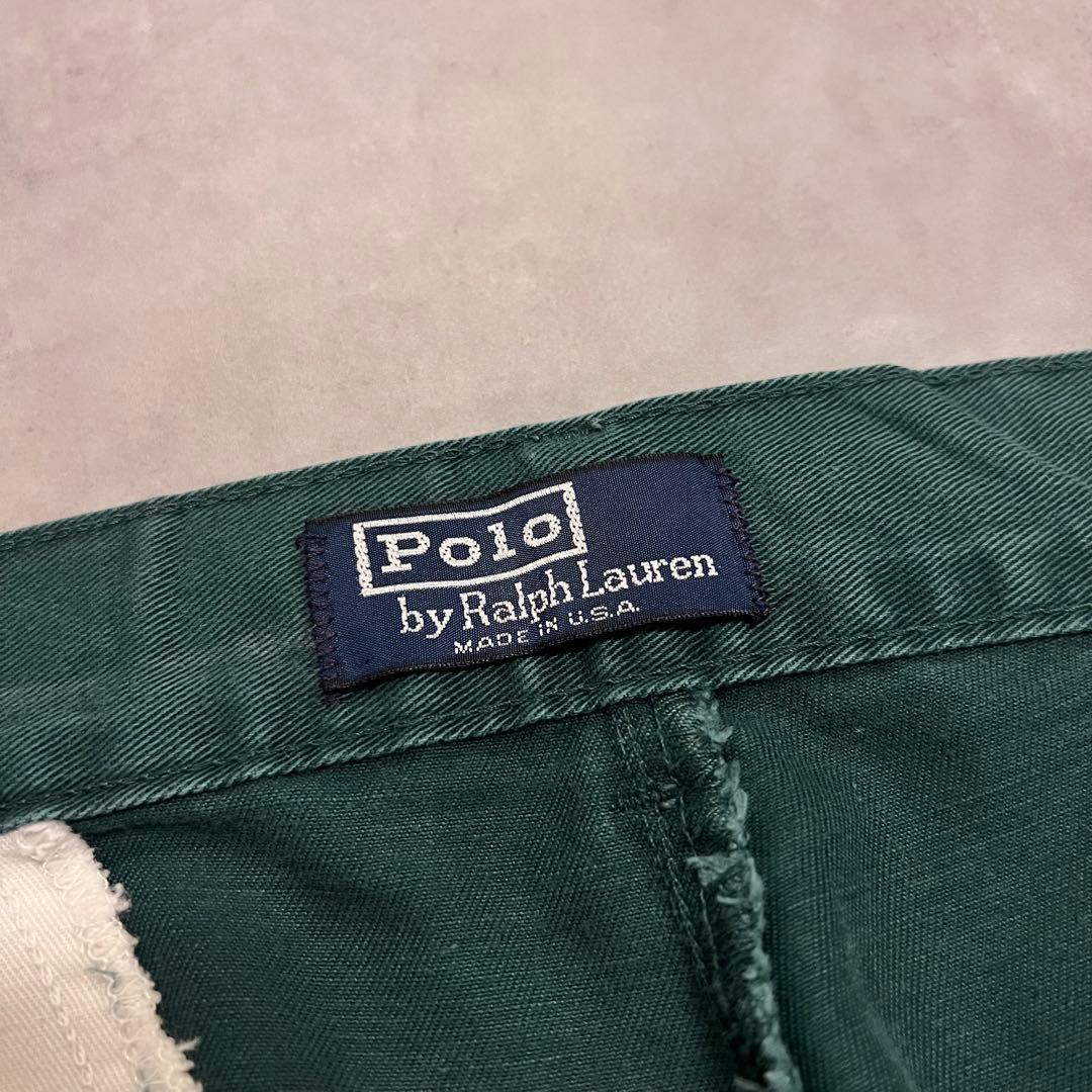 Ralph Lauren 80s USA製 ポロチノ グリーン W31 L32