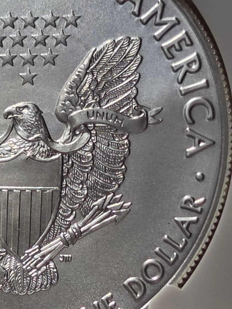 (初日及び記念ラベル)アメリカ合衆国　イーグル銀貨　2017