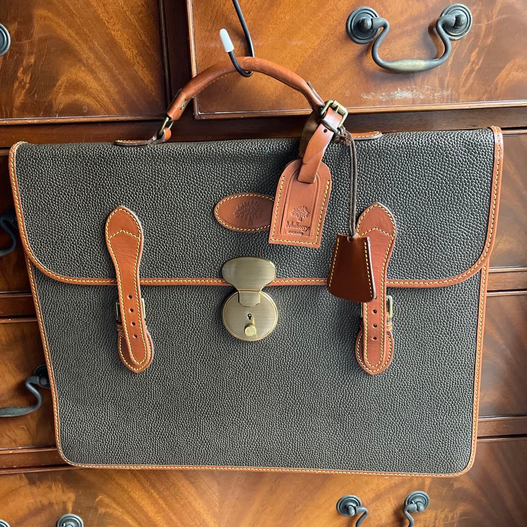 英　マルベリー　Mulberry ビジネスバッグ　イタリア製　美品