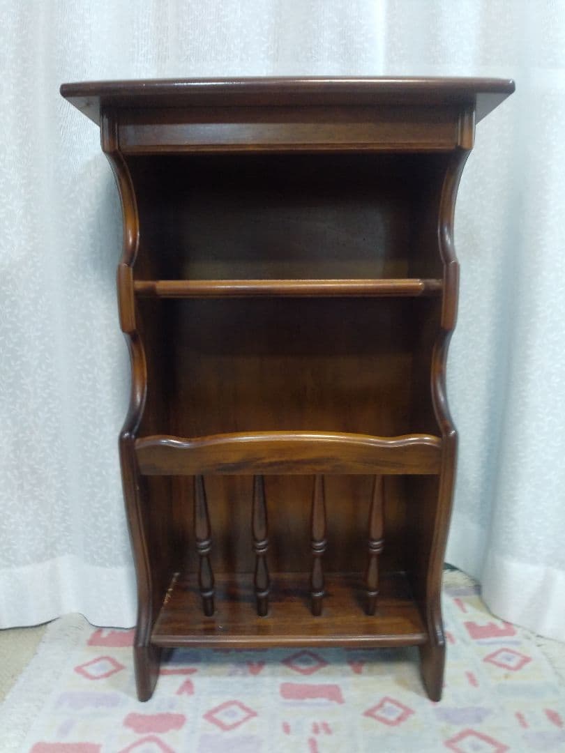 カリモク シェルフ 電話台 花台 スタンド台 サイドテーブル マガジンラック