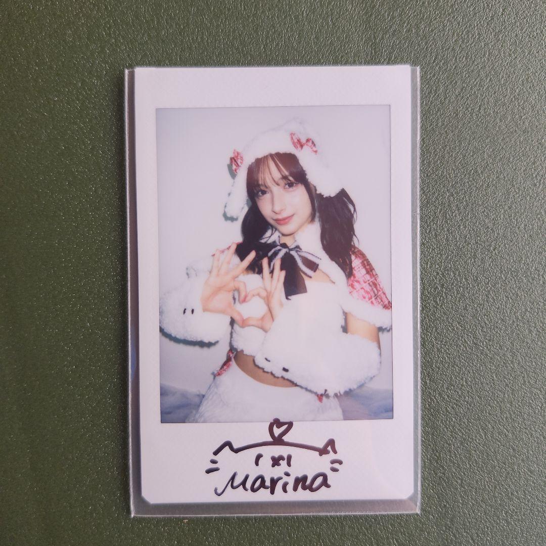 百瀬まりな 指ハート　サイン入りチェキ　エリマリ姉妹