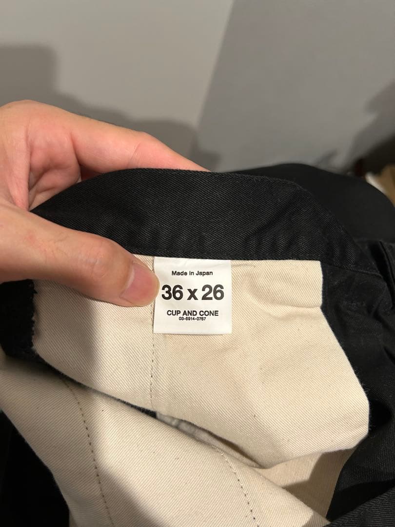 m*い様 【美品】cupandcones C fit chino 極テーパードパ