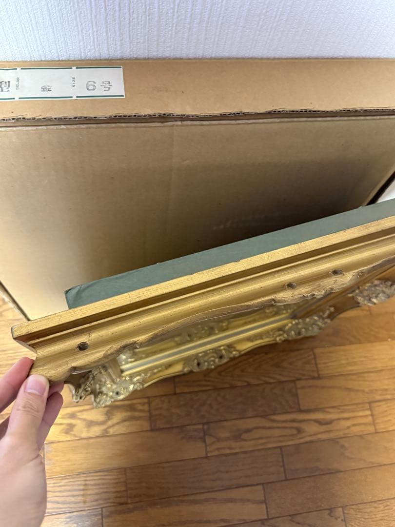 （8）油絵額縁　アンティーク ゴールド　アンティーク調 額縁 空額 ヴィンテージ