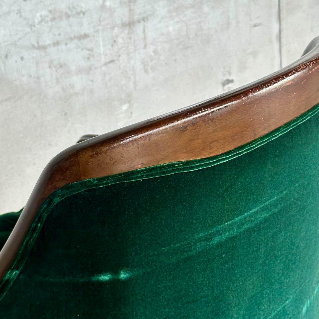 ★魅惑のグリーン★maruniマルニ木工 グリーンベルベット　ベルサイユ ソファ