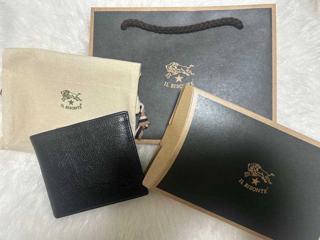 IL BISONTE 黒 レザー財布