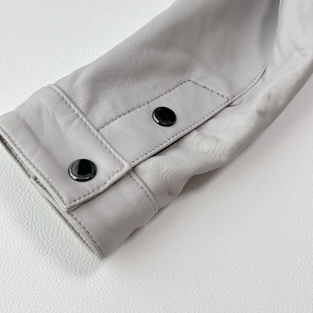 ニコルクラブフォーメン　ラムレザー シングルライダース　ブルゾン　羊革　本革