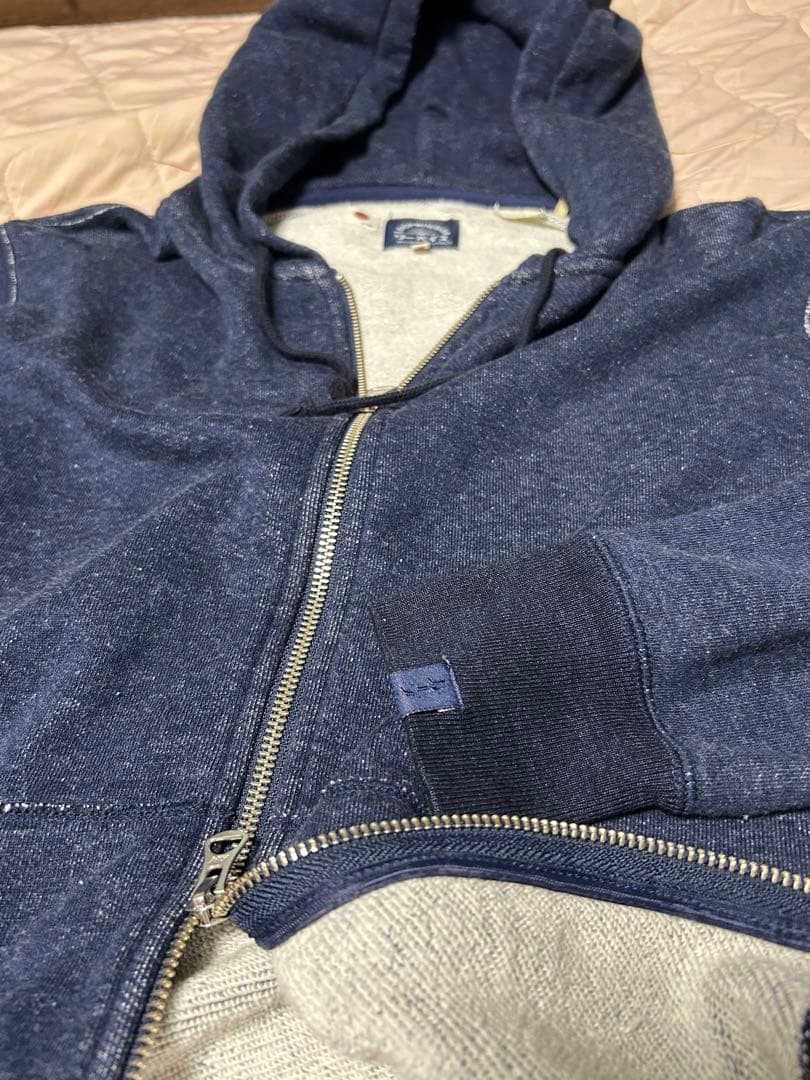 ループウィラー リーバイス　別注　ダブルジップ　パーカー　スウェット　S