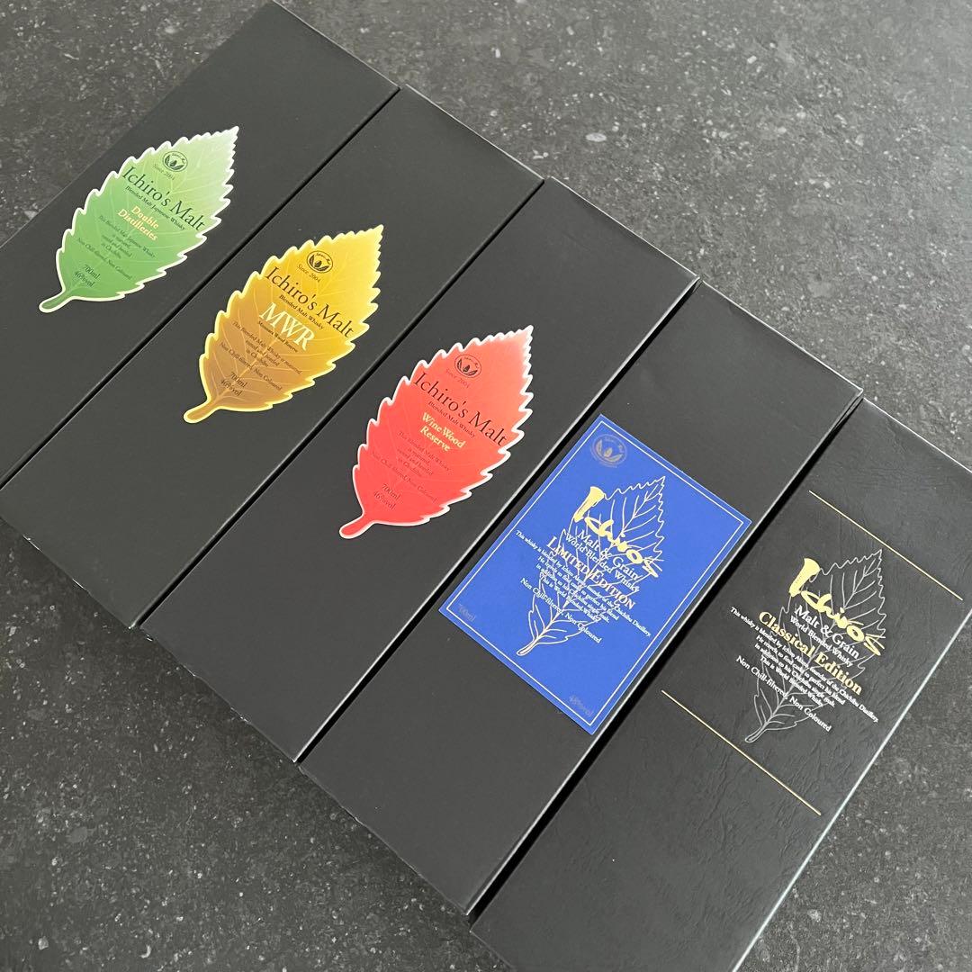 【新品・未開封】イチイローズモルト リーフシリーズ5種 5本セット