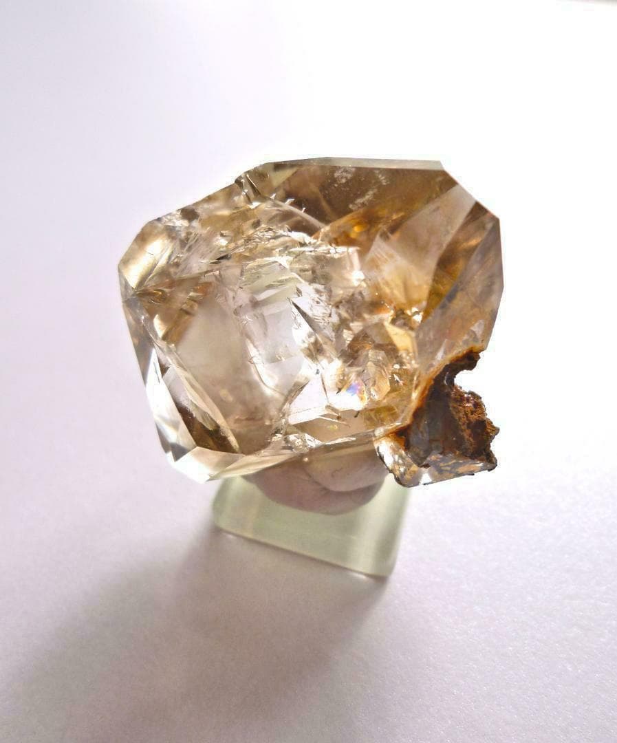 スモーキー クォーツ ハ―キマ―ダイヤモンド 水晶 鉱物標本