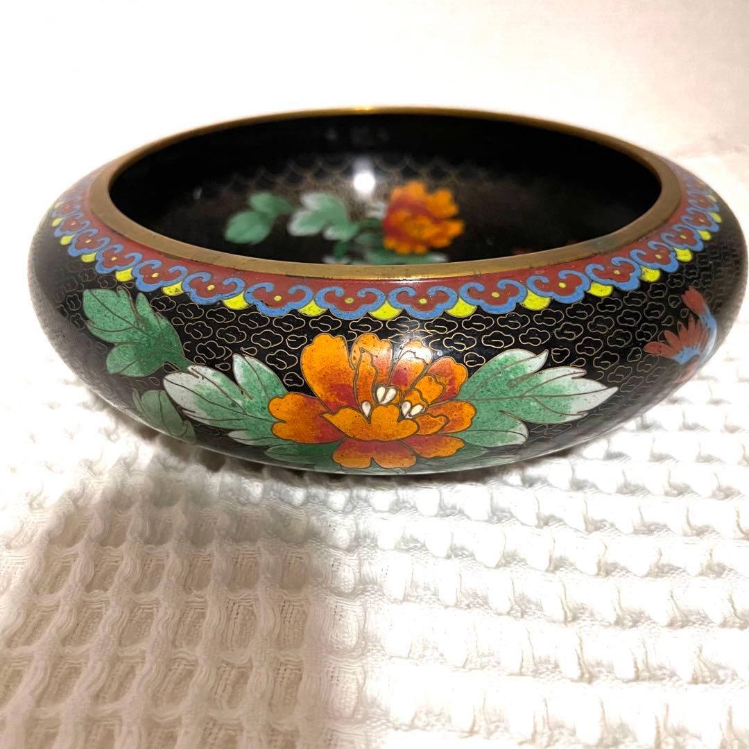 中国美術　七宝焼き　古玩　花鳥図