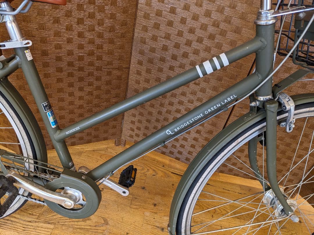 U068 自転車　ブリヂストン　グリーンレーベル　LEDオート