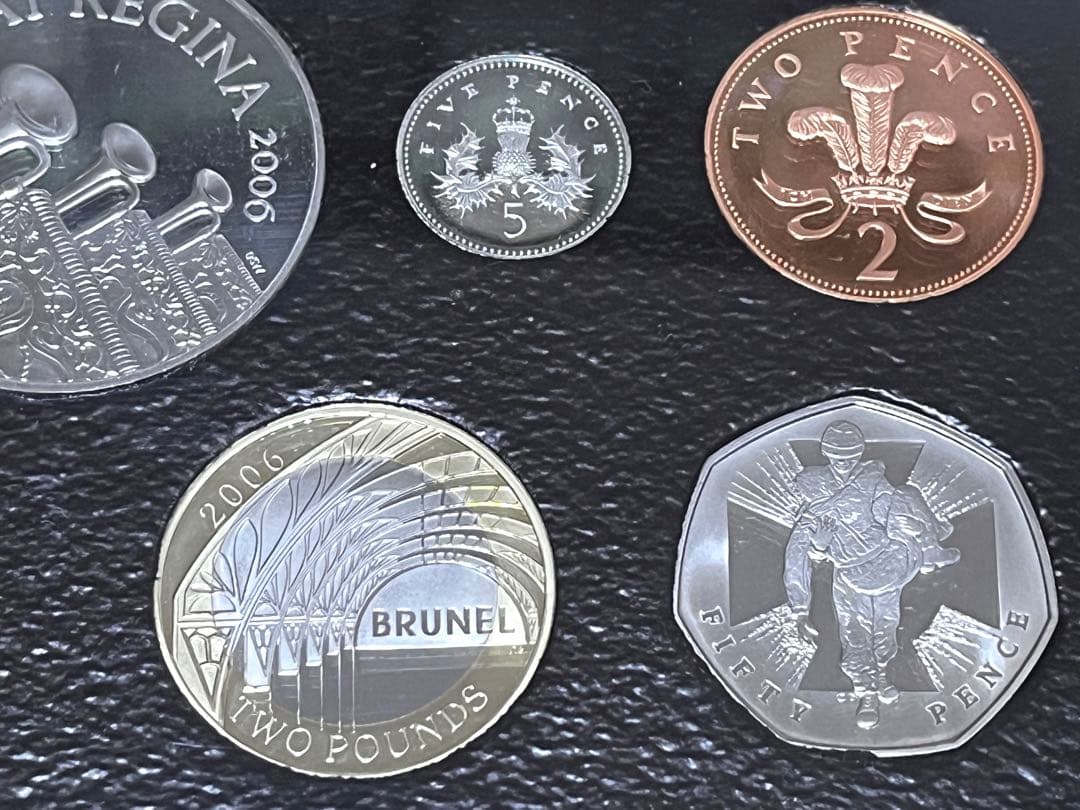 2006年 イギリス 13枚 プルーフ硬貨セット 箱付