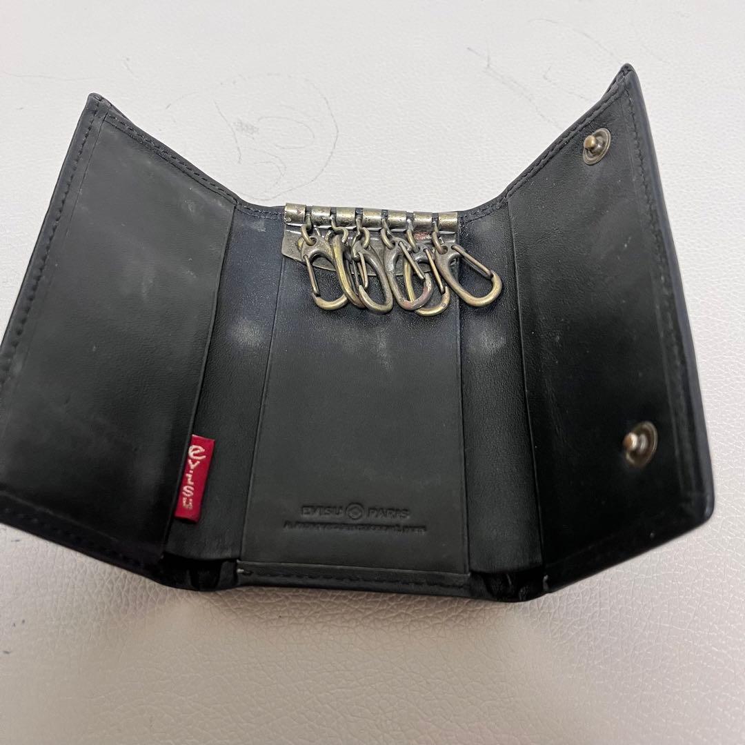 レア【美品】エヴィス キーケース ブラック