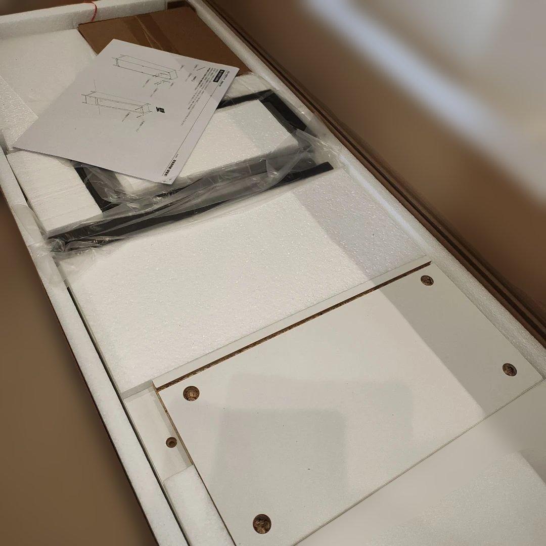 新品 ドレッサー ラック 棚 スリム スタンドミラー 全身鏡 姿見収納 ホワイト