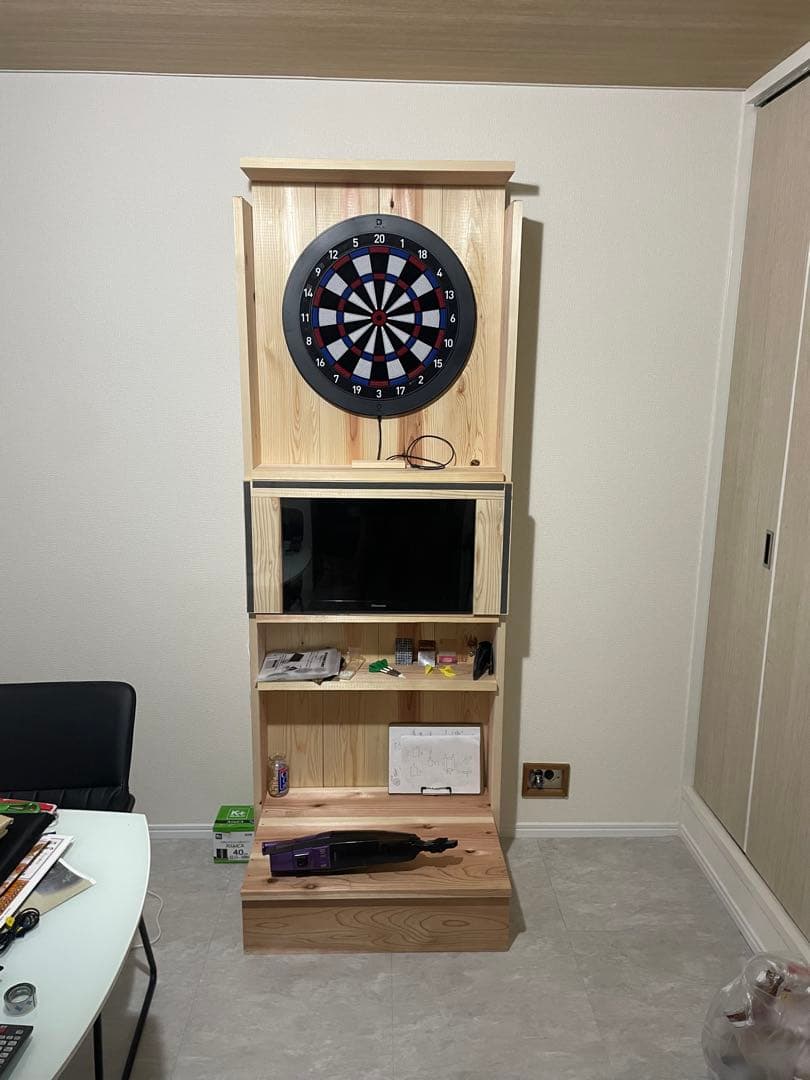 12日まで割引木製ダーツボードスタンド、ダーツライブホーム