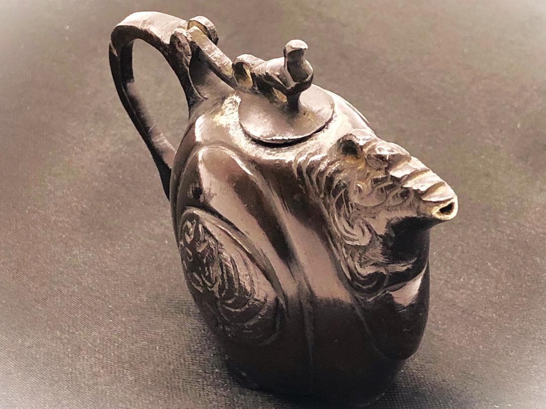 【 倣唐物 古銅鳳凰水滴 】 江戸時代（18世紀末） 蔵出し