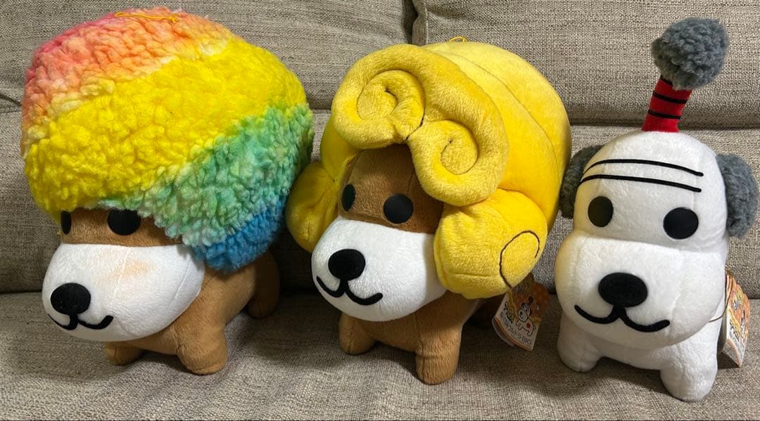 アフロ犬 ぬいぐるみ ウルトラBIG カーリー犬 トノサマ犬 レア 平成レトロ