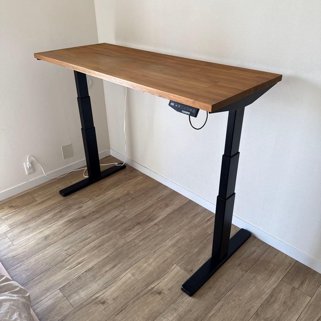 FLEXISPOT スタンディングデスク ブラック E3 天板付き