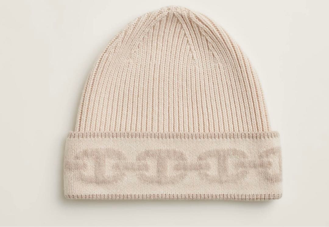 エルメス　シェーヌダンクル　ニットキャップ 《ヘヴン》　帽子　ニット帽　サイズM