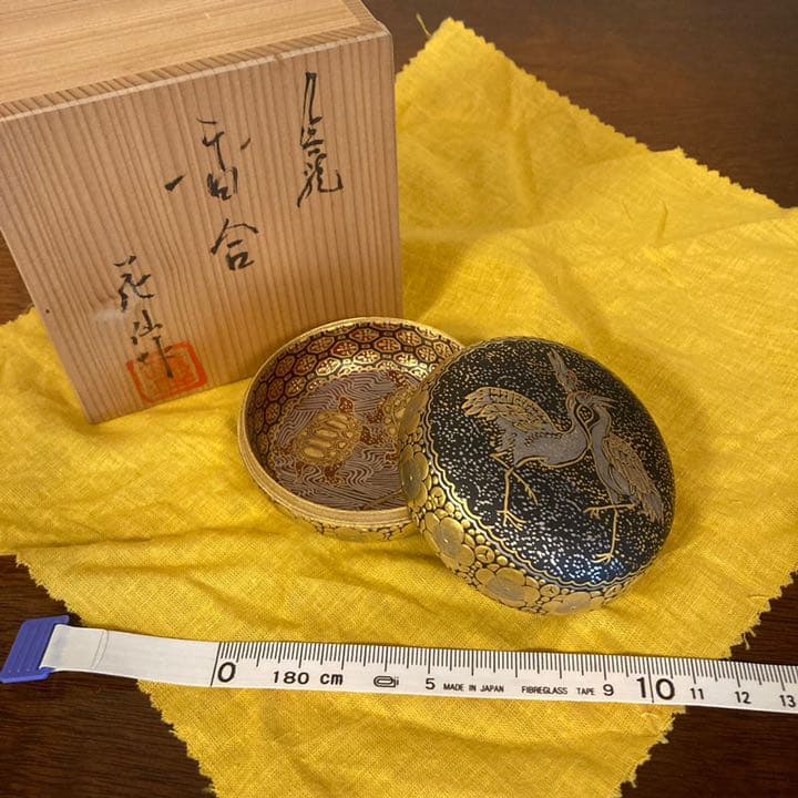 九谷焼 香合 花仙作【匿名配送】