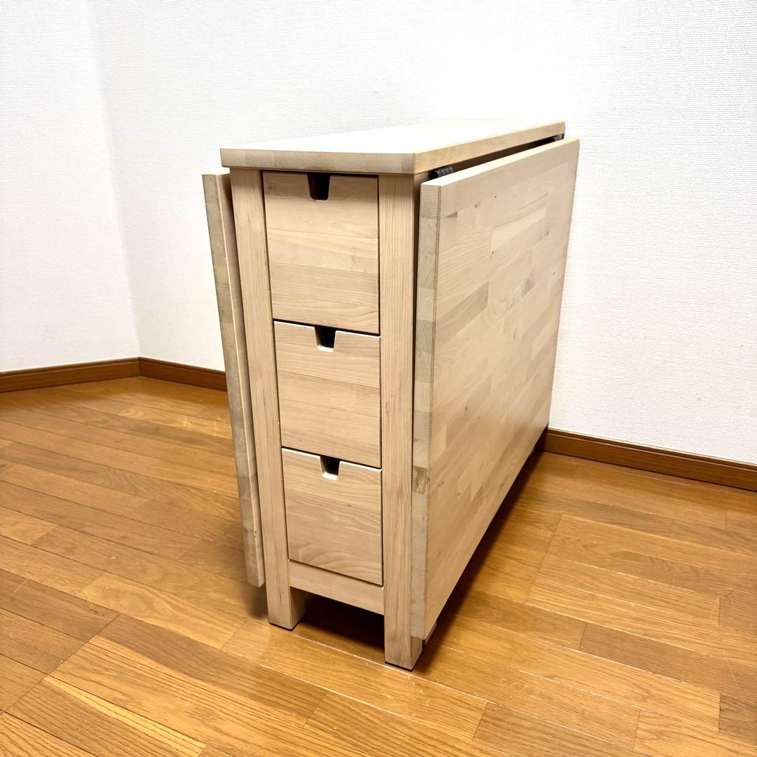 【美品】IKEA NORDEN ゲートレッグテーブル バーチ