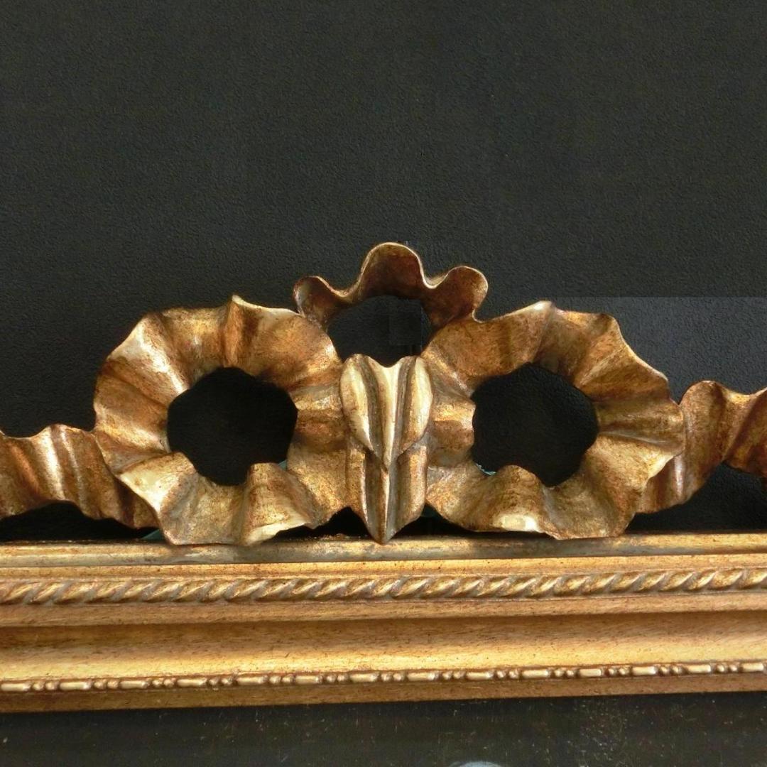 ロココ調　アンティークゴールドフレーム　マリーアントワネット　額絵　103