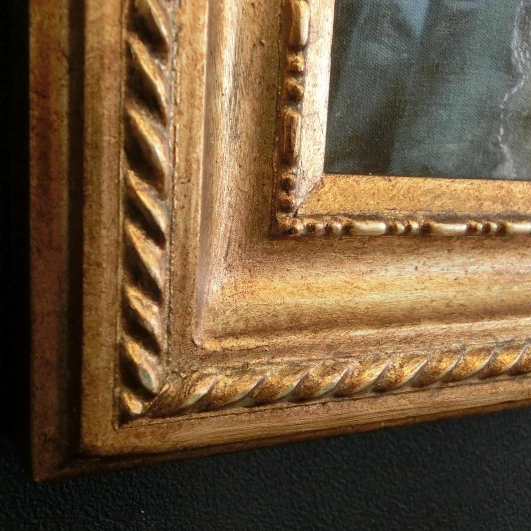 ロココ調　アンティークゴールドフレーム　マリーアントワネット　額絵　103