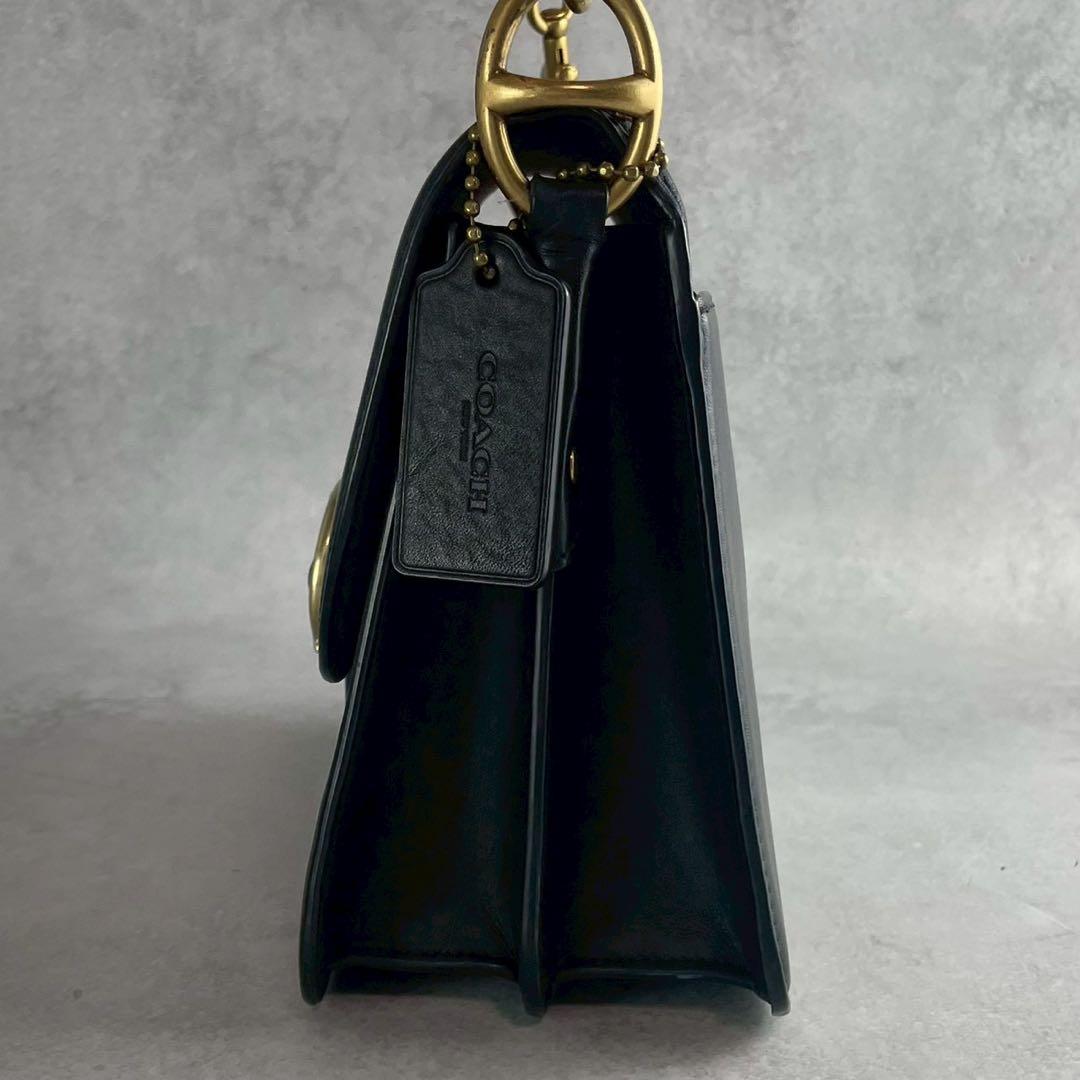 ✨美品✨コーチ　ビート　ショルダーバッグ 3way チェーン　レザー　ブラック