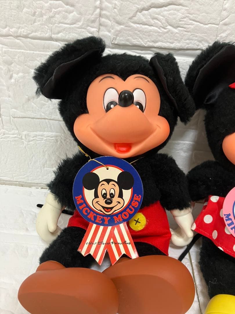 ヴィンテージ ミッキーマウス＆ミニーマウス ヤングエポック タグ付き　当時物
