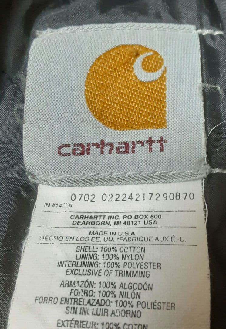 Carhartt ダックベストXL USA製 腰ゴム モス V02MOS