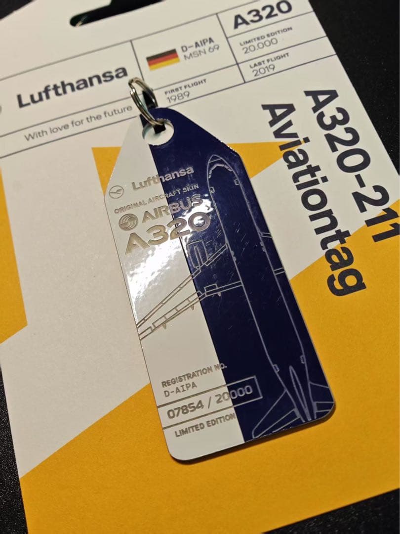 LH ルフトハンザ航空 Aviationtag A320-211