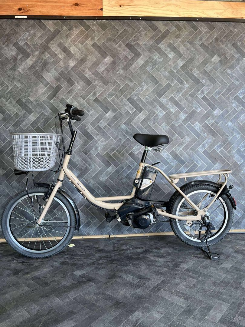 電動アシスト自転車 ベージュ シティタイプバッテリー8.9ah