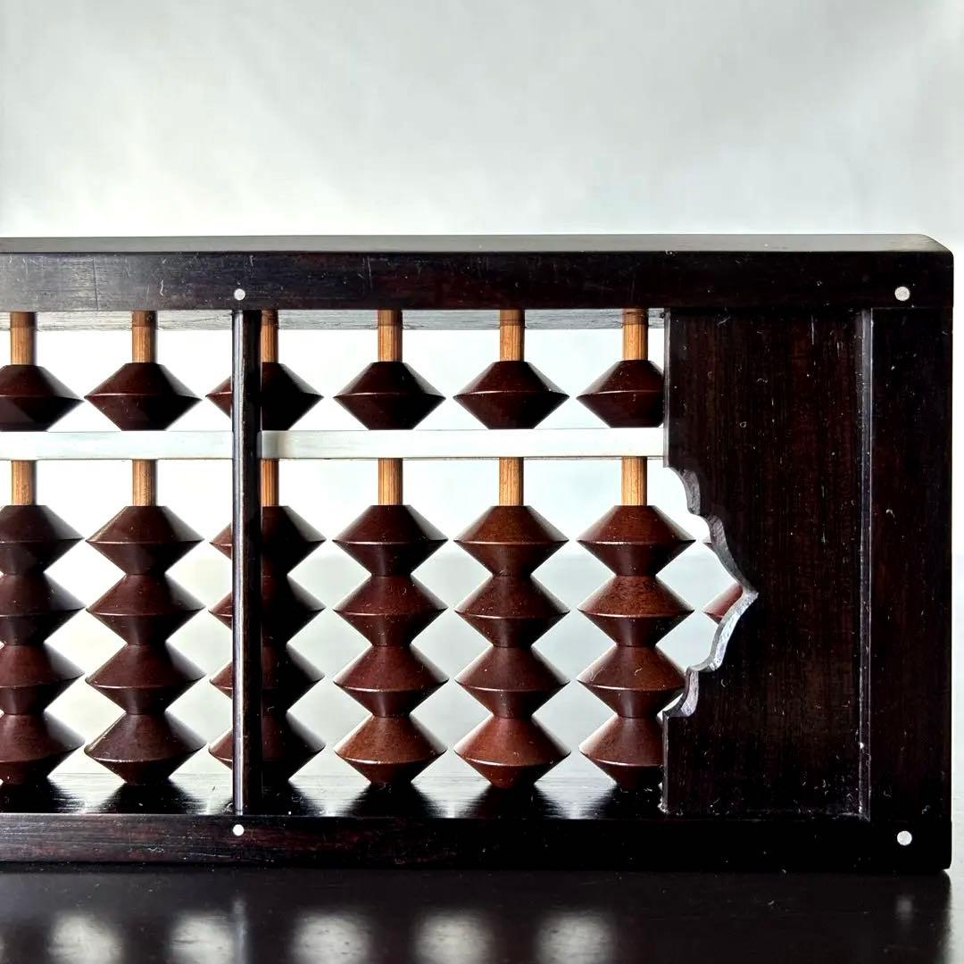 【雲州七人衆 田中義吉】雲州そろばん 名工 義常【イス玉 黒檀枠 27桁】