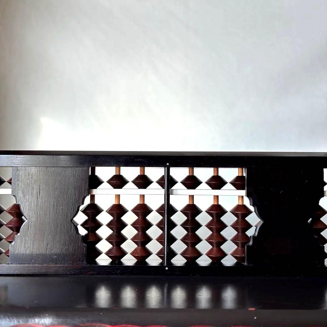 【雲州七人衆 田中義吉】雲州そろばん 名工 義常【イス玉 黒檀枠 27桁】