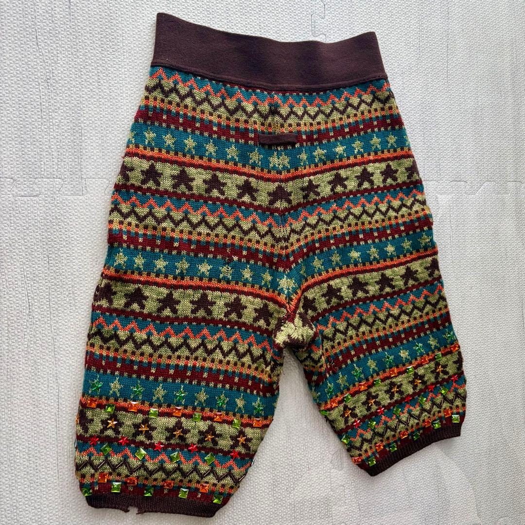 Jean Paul Gaultier サルエルパンツ 総柄 マルチ スタッズ