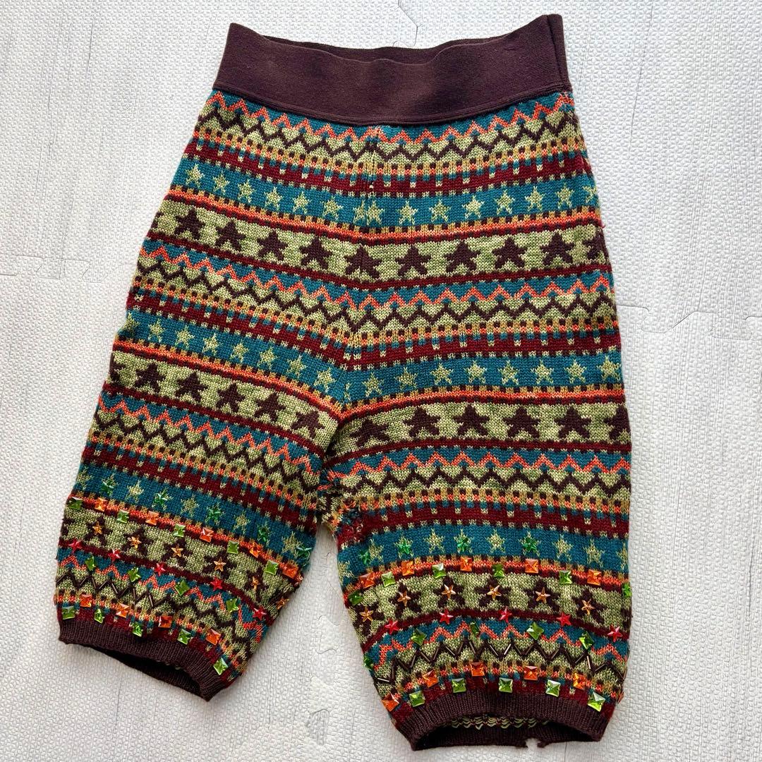 Jean Paul Gaultier サルエルパンツ 総柄 マルチ スタッズ