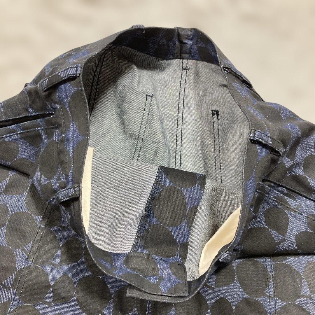 未使用級 希少Lサイズ ブラックコムデギャルソン サルエルパンツ 総柄 水玉