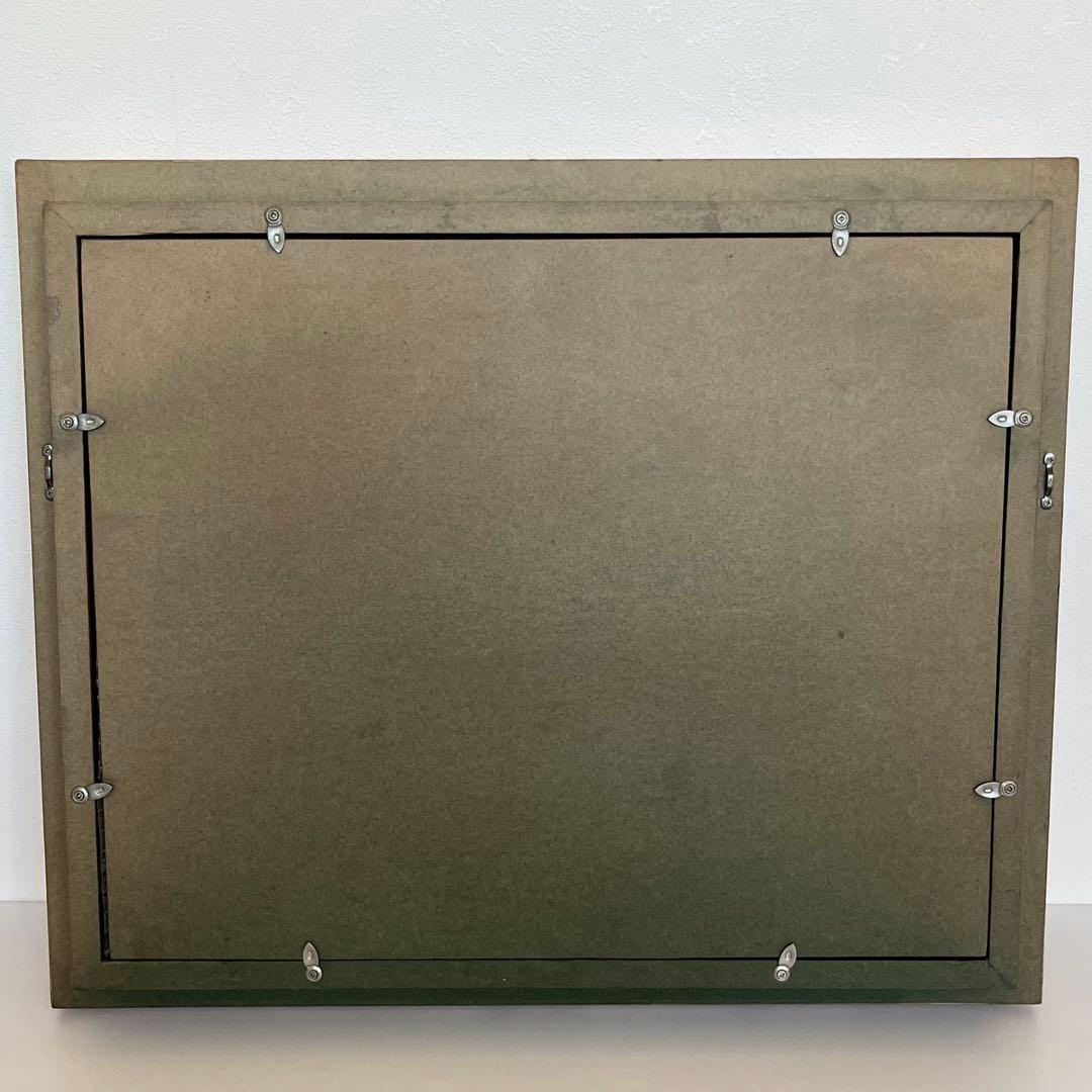 真作　肉筆油絵　窓辺のバラ　田崎順平　F6 額縁　花