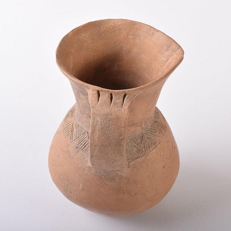 弥生式土器　水瓶　持ち手付水甕　C　R8432