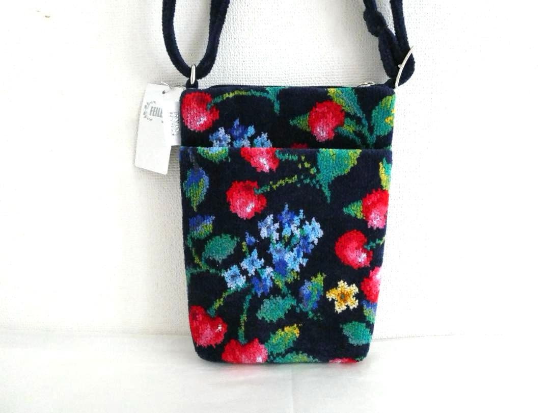 23時30分迄【フェイラー】ショルダーバック　スマホショルダー　スイングチェリー