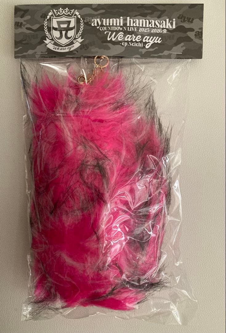 浜崎あゆみ　テールチャーム　ピンクしっぽ