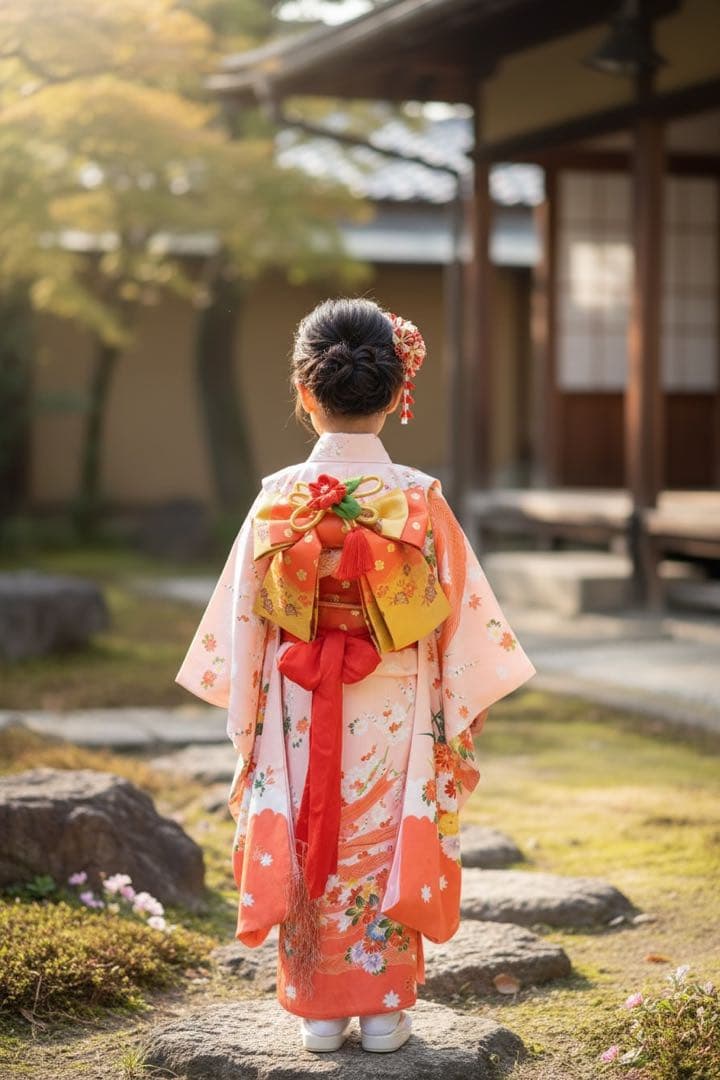 豪華友禅♡七五三　7歳　女の子　フルセット　正絹　ピンク