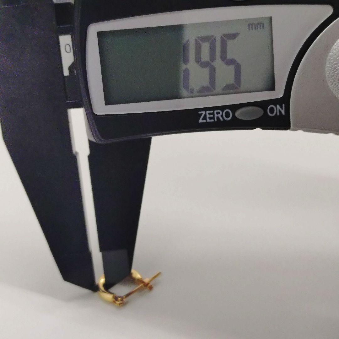 K18 ゴールド フープピアス 0.63g