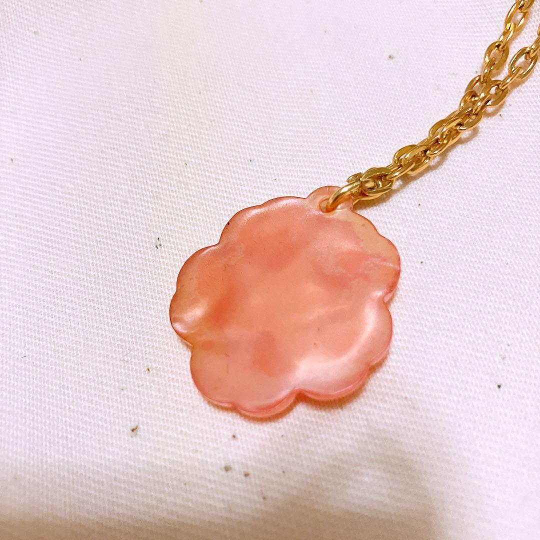 2004~5❤️セボンスター 平成レトロ パールプラ 平成女児 ピンク ネックレス