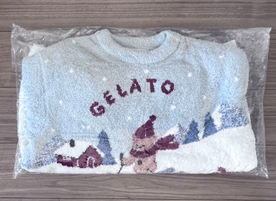 gelato pique（ジェラートピケ）スキーベア ジャガードプルオーバー M